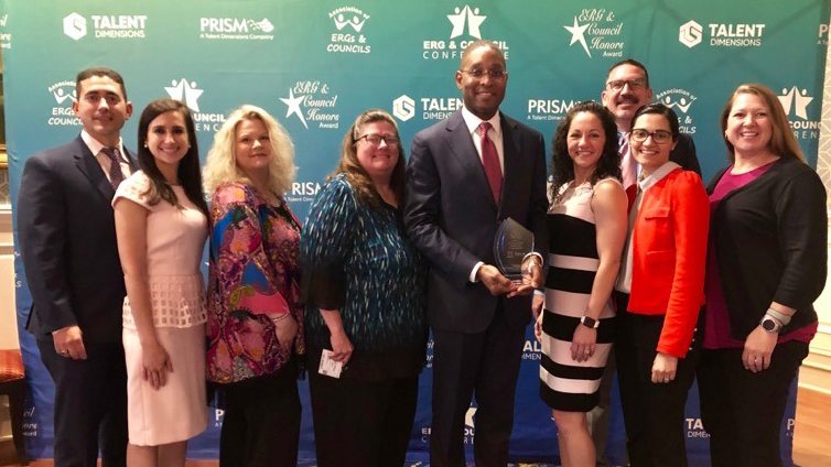 Pictured left to right: Gerald Sachitano, Raechelle Munna, Noelle Linch, Mary Ellen Foster, Todd Manuel, Jennifer Bean, Michael Atwater, Wajiha Rizvi and Tiffany Henson. 